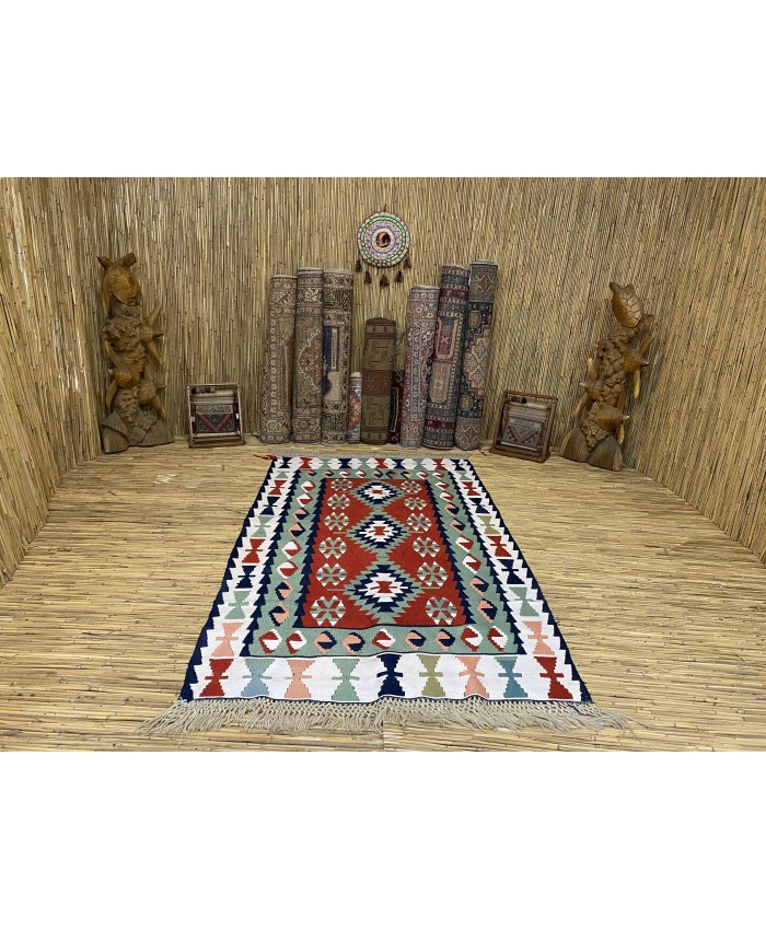 Handmade Turkish Kayseri Acrylic Original Kilim – FREE SHIPPING..!